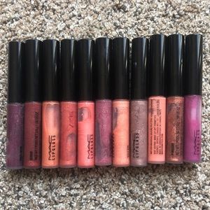 MAC, LE, lot of 11 lipglass